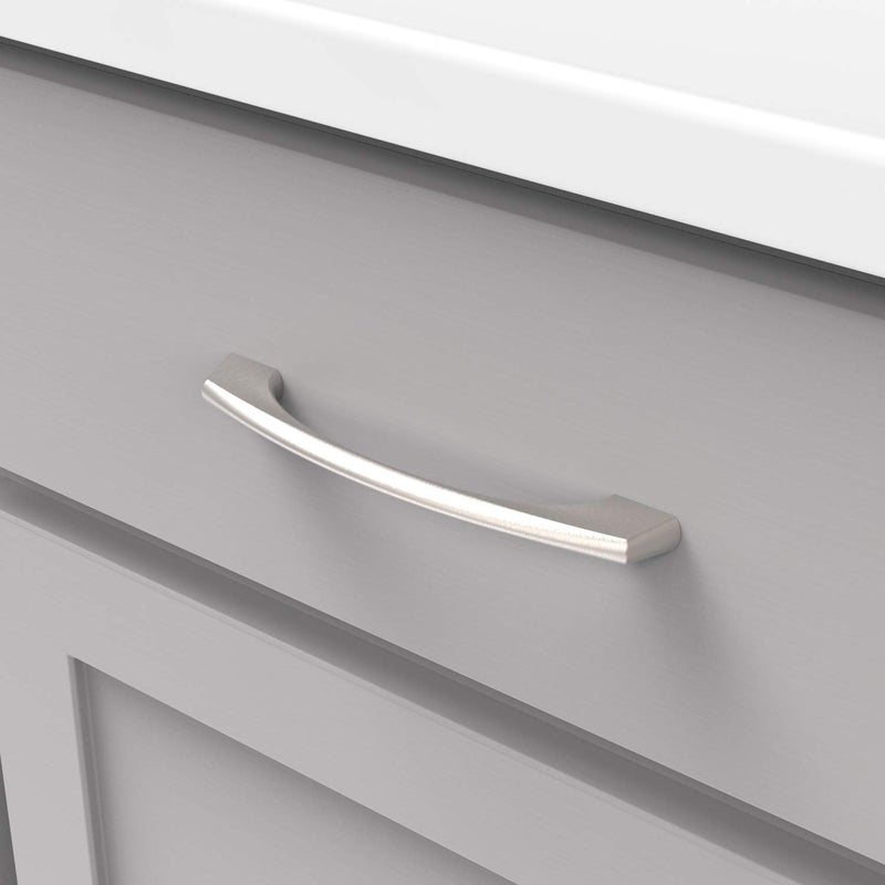 Hickory Hardware 1 Pack Solid Core Kitchen Cabinet Pulls, Luxury Cabinet Handles, Hardware for Doors & Dresser Drawers, 5-1/16 Inch (128mm) Hole Center, Stainless Steel, Greenwich Collection - Image 4